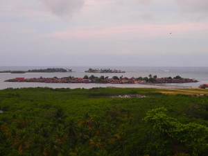 View of the Kuna Community and Yandup Island from the cemetery